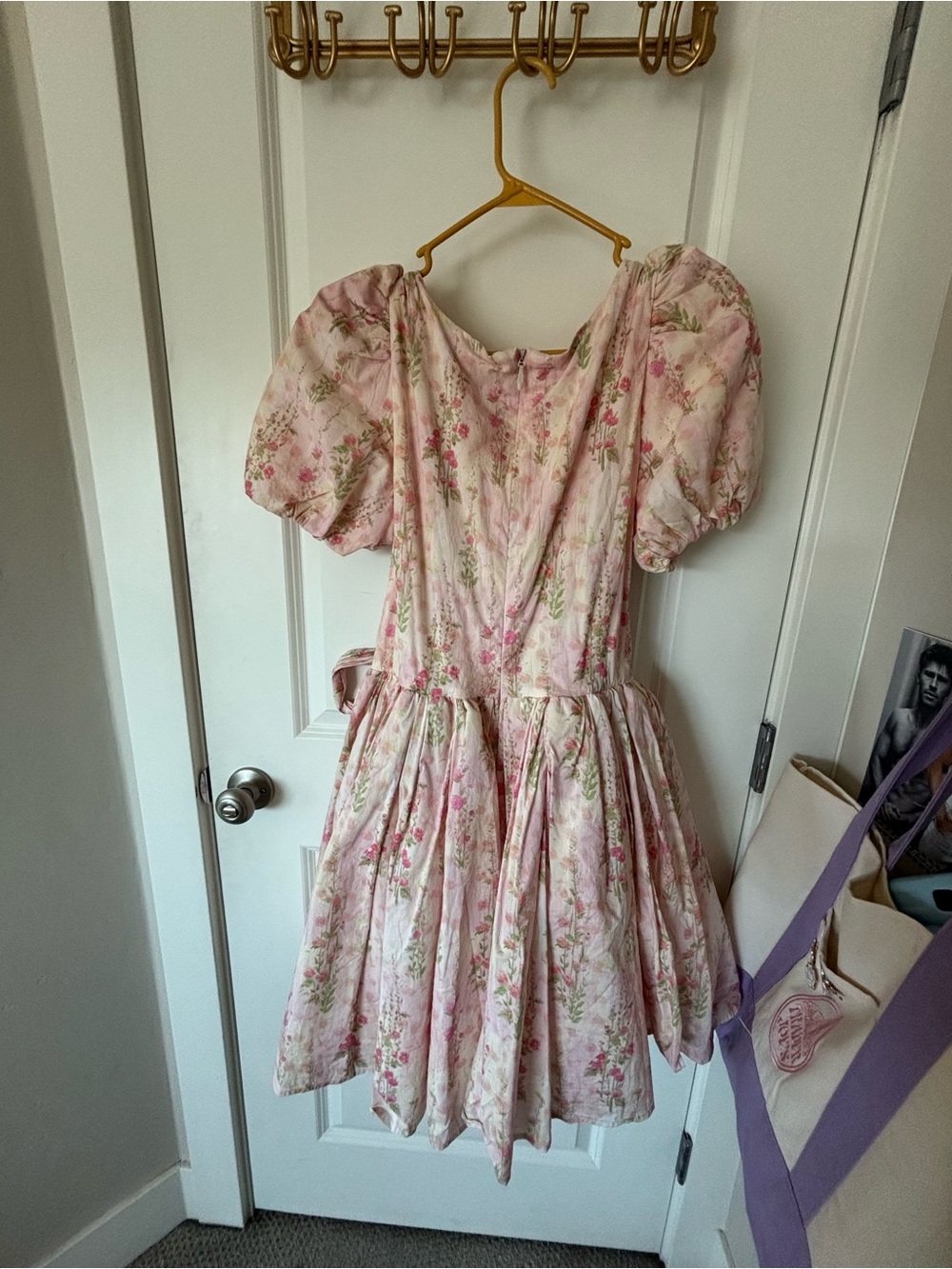 Ivy City Pink Floral Cupcake Dress - Picture 4 of 4